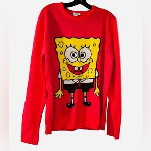 Spongebob Squarepants knit Sweater sz XL